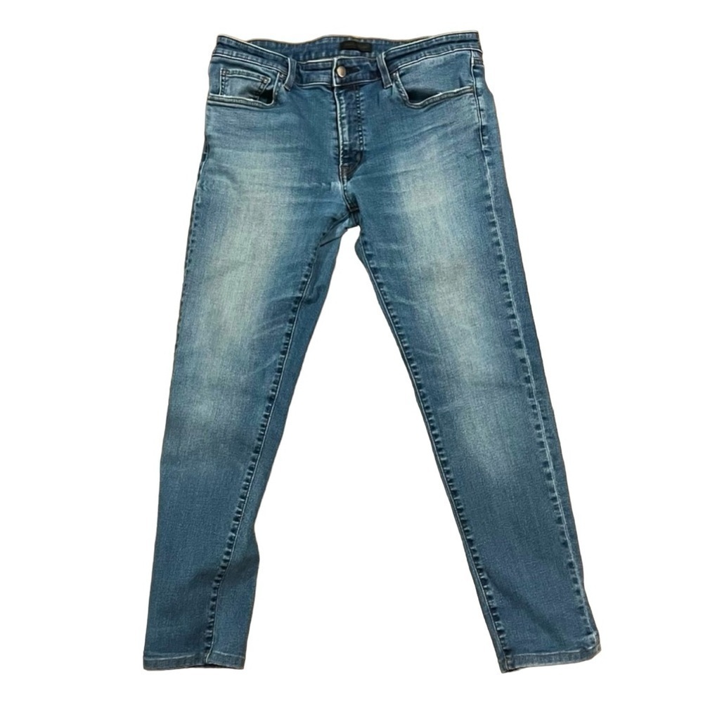 Uniqlo Light Blue Skinny Tapered Low Rise Ultra Stretch Denim Jeans